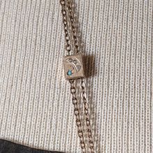 Load image into Gallery viewer, 19th c. Gold Filled Long Guard Chain w/ Moon Slide