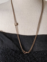 Load image into Gallery viewer, 19th c. Gold Filled Long Guard Chain w/ Moon Slide