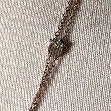 Load image into Gallery viewer, 19th c. Gold Filled Long Guard Chain w/ Seed Pearl Slide