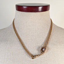 Load image into Gallery viewer, 19th c. Gold Filled Rolo Chain w/ Cameo Slide