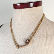 Load image into Gallery viewer, 19th c. Gold Filled Rolo Chain w/ Cameo Slide