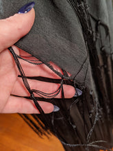 Load image into Gallery viewer, 1910s-1920s Black + Yellow Silk Piano Shawl