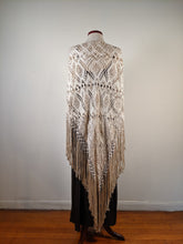 Load image into Gallery viewer, c. 1920s Cream Ribbon Shawl