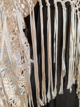 Load image into Gallery viewer, c. 1920s Cream Ribbon Shawl