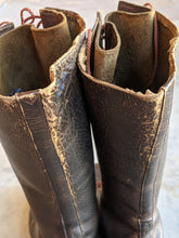Load image into Gallery viewer, c. 1940s Tall Brown Leather Boots | Approx 7.5-8