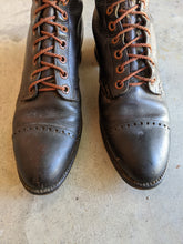 Load image into Gallery viewer, c. 1940s Tall Brown Leather Boots | Approx 7.5-8