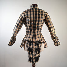 Load image into Gallery viewer, c. 1870s Silk Taffeta Check Bodice | Study + Display