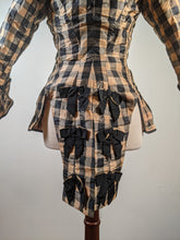 Load image into Gallery viewer, c. 1870s Silk Taffeta Check Bodice | Study + Display