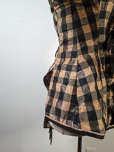Load image into Gallery viewer, c. 1870s Silk Taffeta Check Bodice | Study + Display