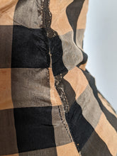 Load image into Gallery viewer, c. 1870s Silk Taffeta Check Bodice | Study + Display