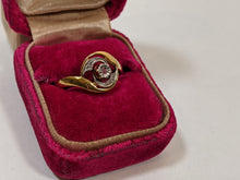 Load image into Gallery viewer, c. 1910s 18k Gold + Platinum Diamond Ring
