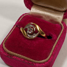 Load image into Gallery viewer, c. 1910s 18k Gold + Platinum Diamond Ring