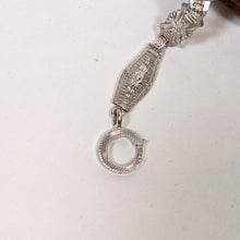Load image into Gallery viewer, Art Deco White Gold Rock Crystal + Diamond Bracelet