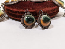 Load image into Gallery viewer, 1890s-1900s Silver Operculum Bracelet + Earrings