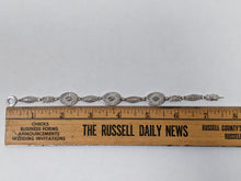 Load image into Gallery viewer, Art Deco White Gold Rock Crystal + Diamond Bracelet