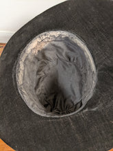 Load image into Gallery viewer, c. 1910s Black Velvet Brocade Hat