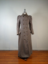 Load image into Gallery viewer, c. 1890s Tweed Coat w/ Capelet