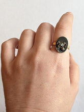 Load image into Gallery viewer, 19th c. Victorian Dog Stick Pin Conversion Ring