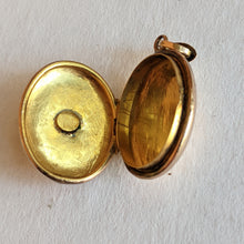 Load image into Gallery viewer, 1899 Diamond Star 10k Gold Locket | Engraved Dec 25, 1899 "Aggie"