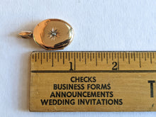 Load image into Gallery viewer, 1899 Diamond Star 10k Gold Locket | Engraved Dec 25, 1899 "Aggie"