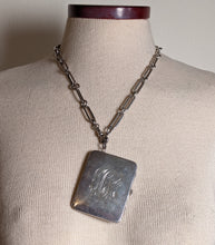 Load image into Gallery viewer, 1900s-1910s Oversized Sterling Silver Locket