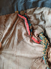 Load image into Gallery viewer, 1890s Green + Gold Dress | Includes extra fabric