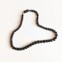Load image into Gallery viewer, c. 1860s Carved Jet Bead Necklace