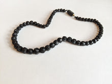 Load image into Gallery viewer, c. 1860s Carved Jet Bead Necklace