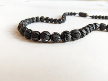 Load image into Gallery viewer, c. 1860s Carved Jet Bead Necklace