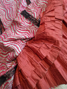 c. 1905-1907 Pink Silk Dress