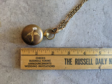 Load image into Gallery viewer, 1890s-1900s Hand Painted Sovereign Case + Chain
