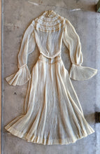 Load image into Gallery viewer, 1900s Ethereal Silk Pleated Dress