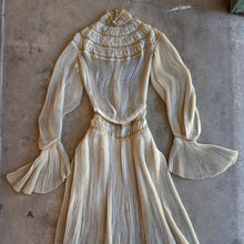Load image into Gallery viewer, 1900s Ethereal Silk Pleated Dress