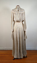 Load image into Gallery viewer, 1900s Ethereal Silk Pleated Dress
