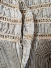 Load image into Gallery viewer, 1900s Ethereal Silk Pleated Dress