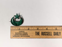 Load image into Gallery viewer, Mid-19th c. Silver Malachite Brooch