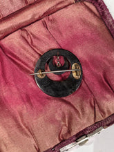 Load image into Gallery viewer, 19th c. Tortoise Shell Pique Brooch