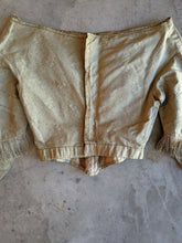 Load image into Gallery viewer, c. 1840s Gold Silk Damask Bodice