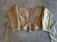 Load image into Gallery viewer, c. 1840s Gold Silk Damask Bodice
