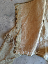Load image into Gallery viewer, c. 1840s Gold Silk Damask Bodice