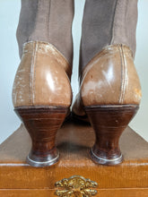 Load image into Gallery viewer, c. 1910s-1920s Wool + Leather Boots | Approx. Sz. 7.5-8 N