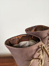 Load image into Gallery viewer, c. 1910s-1920s Wool + Leather Boots | Approx. Sz. 7.5-8 N