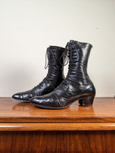 Load image into Gallery viewer, c. 1910s-1920s Black Boots | Approx Sz. 7.5-8