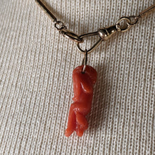 Load image into Gallery viewer, 19th c. Carved Coral 14k Gold Dog Charm
