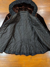 Load image into Gallery viewer, c. 1900s Silk Velvet + Lambsool Jacket