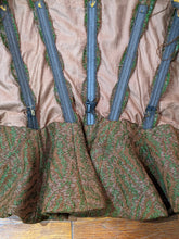 Load image into Gallery viewer, 1890s Green Wool + Silk Dress