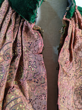 Load image into Gallery viewer, 1890s Green Wool + Silk Dress