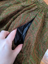 Load image into Gallery viewer, 1890s Green Wool + Silk Dress