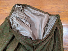 Load image into Gallery viewer, 1890s Green Wool + Silk Dress