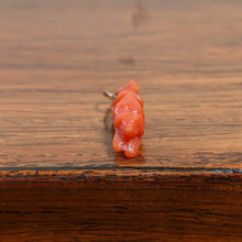 Load image into Gallery viewer, 19th c. Carved Coral 14k Gold Dog Charm